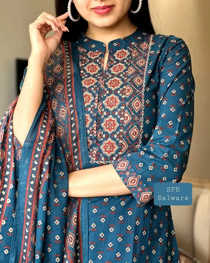 HR Cotton  Kurti With Bottom Dupatta Wholesale Price In Surat